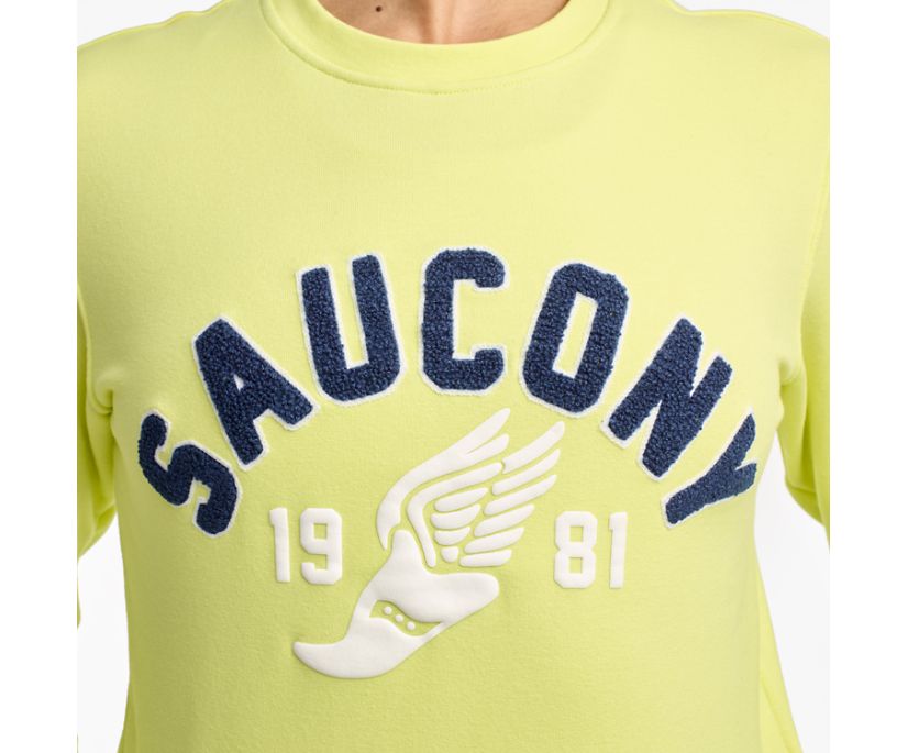 Saucony Rested Crewneck Women's Shirts Light Green | AU 287QMAZ